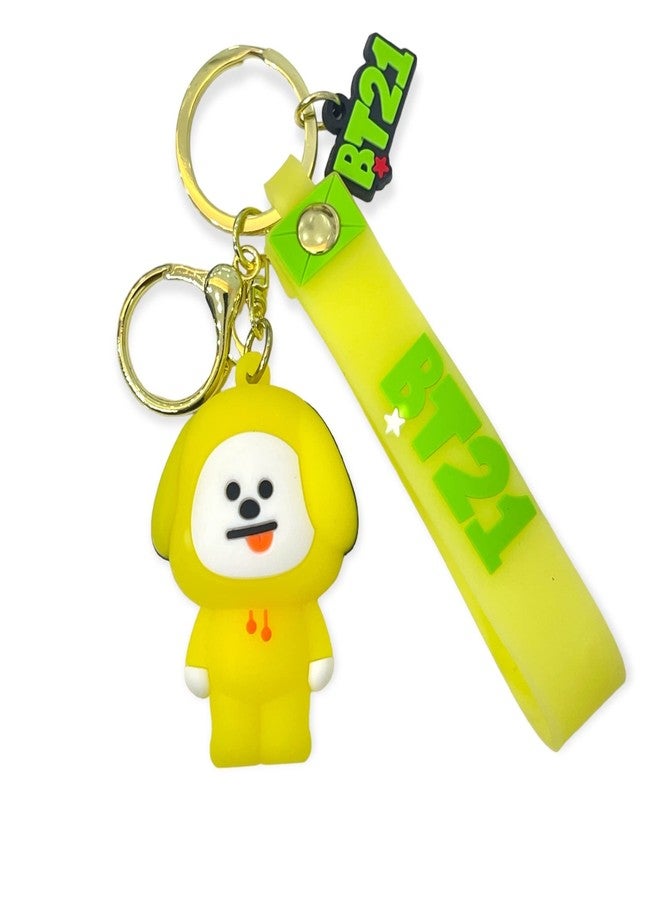 AUGEN BT21 5 Action Figure Keychain Limited Edition for Car, Decoration, Cake, Office Desk & Study Table (Pack of 1) - Image 1
